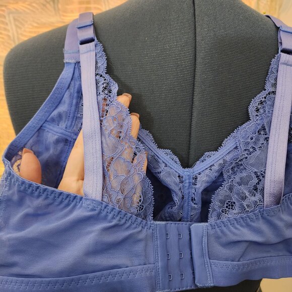 Panache Imogen sheer unlined wireless lace bra - 36E - Picture 4 of 7